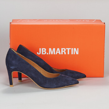 Shoes Women Heels JB Martin ELSA Goat / Velvet / Marine