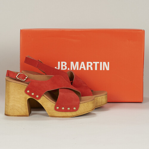 Shoes Women Clogs JB Martin AIMEE Crust / Velvet / Coral