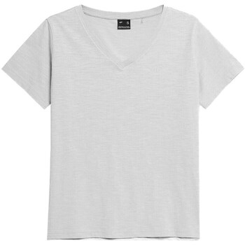 Clothing Women Short-sleeved t-shirts 4F SS23TTSHF582CHODNYJASNYSZARY Grey