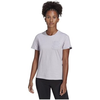 Clothing Women Short-sleeved t-shirts adidas Originals TX Pocket Tee Grey