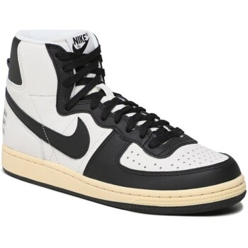 Shoes Men Mid boots Nike Terminator High Prm Cream, Black, White