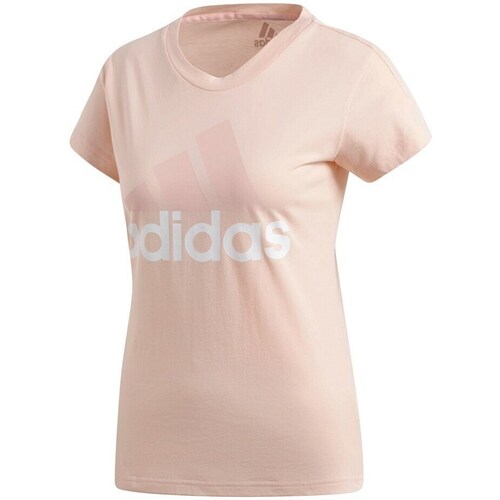 Clothing Women Short-sleeved t-shirts adidas Originals Essentials Linear Tee Pink