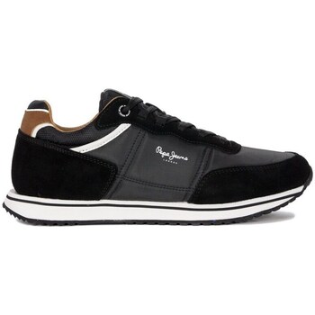Shoes Men Low top trainers Pepe jeans Tour Classic 22 Black Black