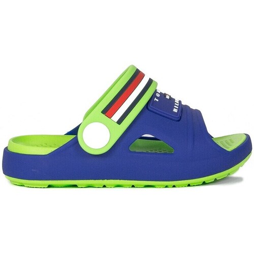 Shoes Children Flip flops Tommy Hilfiger T3X232914GN Green, Navy blue