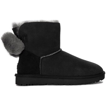 Shoes Women Snow boots UGG Min Bailey Fuzzy Bow Black