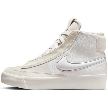 Shoes Women Mid boots Nike Blazer Mid Victory White, Beige
