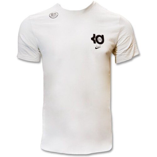 Clothing Men Short-sleeved t-shirts Nike Kevin Durant Seasonal Logo Drifit White