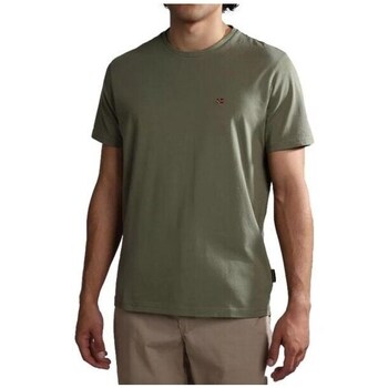 Clothing Men Short-sleeved t-shirts Napapijri Salis Olive