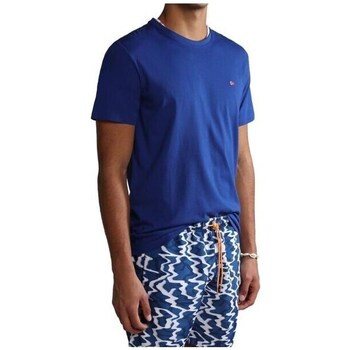 Clothing Men Short-sleeved t-shirts Napapijri Salis Blue