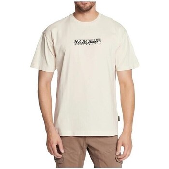 Clothing Men Short-sleeved t-shirts Napapijri Sbox SS 3 Cream