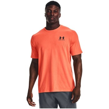 Clothing Men Short-sleeved t-shirts Under Armour Sportstyle Left Chest SS Orange