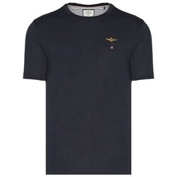 Clothing Men Short-sleeved t-shirts Aeronautica Militare TS1580J372081 Marine