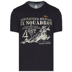 Clothing Men Short-sleeved t-shirts Aeronautica Militare TS2081J53808347 Marine