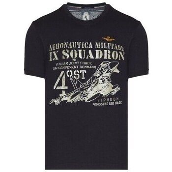 Clothing Men Short-sleeved t-shirts Aeronautica Militare TS2081J53808347 Marine