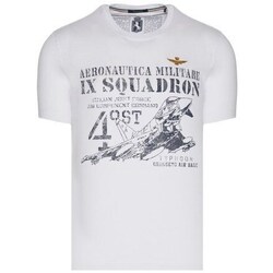 Clothing Men Short-sleeved t-shirts Aeronautica Militare TS2081J53873062 White