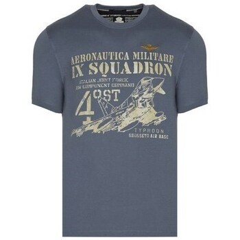 Clothing Men Short-sleeved t-shirts Aeronautica Militare TS2081J53821262 Blue