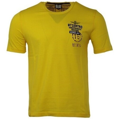 Clothing Men Short-sleeved t-shirts Aeronautica Militare TS2089J59457490 Yellow