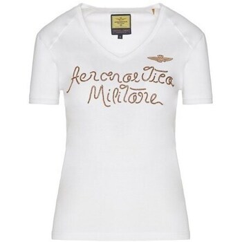 Clothing Women Short-sleeved t-shirts Aeronautica Militare TS2094DJ59873009 White