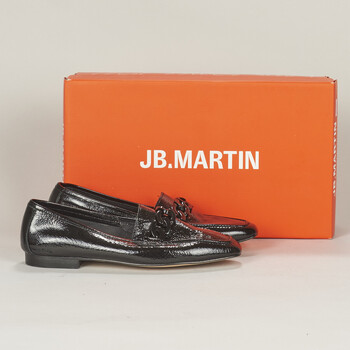 Shoes Women Loafers JB Martin VEILLE Varnish / Ruffled / Black