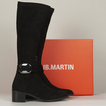 Shoes Women High boots JB Martin LEONOR Canvas / Suede / St / Black