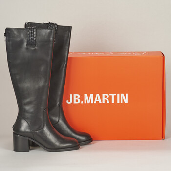 Shoes Women High boots JB Martin PLUME Veal / Tresse / Black