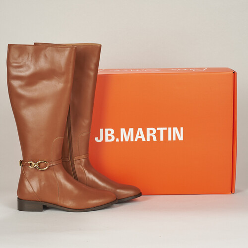 Shoes Women High boots JB Martin LIDIA Veal / Cognac