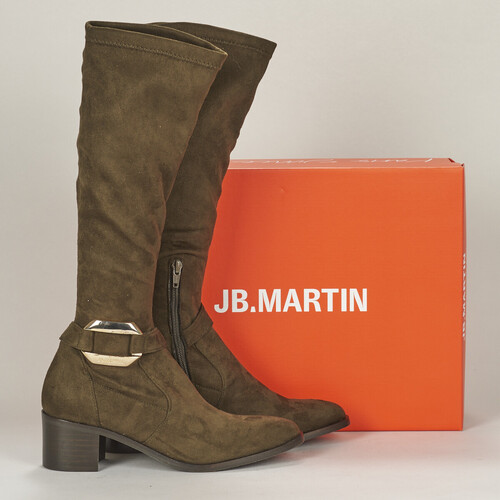 Shoes Women High boots JB Martin LEONOR Canvas / Suede / St / Kaki