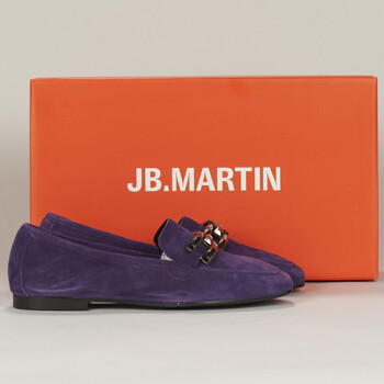 Shoes Women Loafers JB Martin VEDETTE Goat / Velvet / Purple