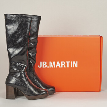 Shoes Women High boots JB Martin VIENNE Canvas / Vintage / St / Black
