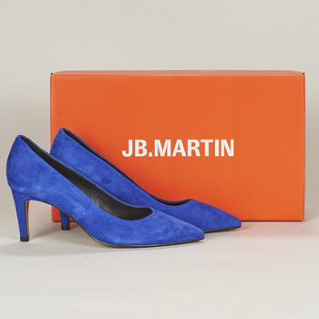 Shoes Women Heels JB Martin ELSA Goat / Velvet / Blue / Rock