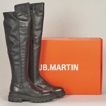 Shoes Women High boots JB Martin FELICIA Chestnut / Metal / Brown / Veal / Black