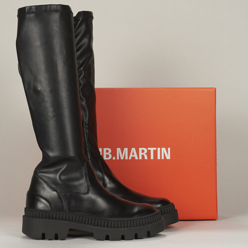 Shoes Women High boots JB Martin IMAN Veal / Stretch / Black