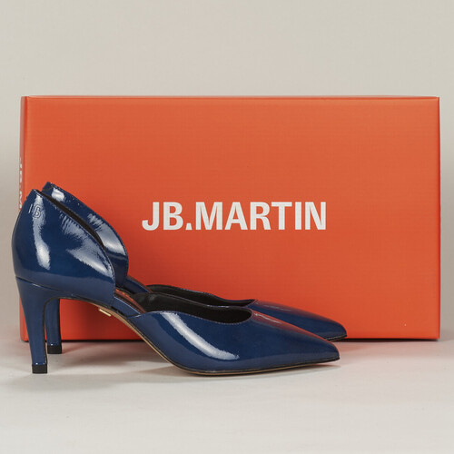 Shoes Women Heels JB Martin ENVIE Varnish / Blue / Rock