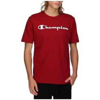 Clothing Men Short-sleeved t-shirts Champion Crewneck Tshirt Red