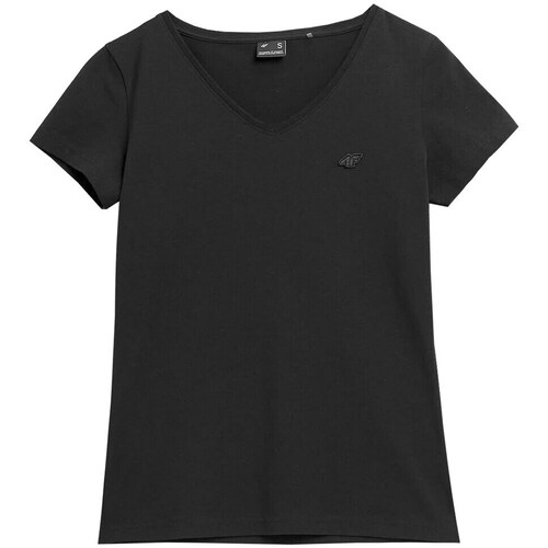 Clothing Women Short-sleeved t-shirts 4F SS23TTSHF73020S Black
