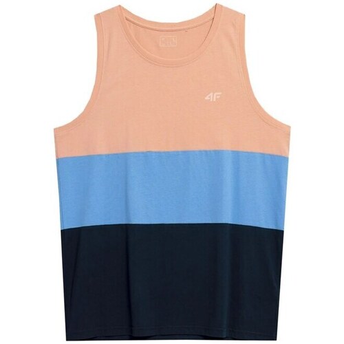 Clothing Men Short-sleeved t-shirts 4F SS23TTSHM352OSOSIOWY Navy blue, Black, Orange