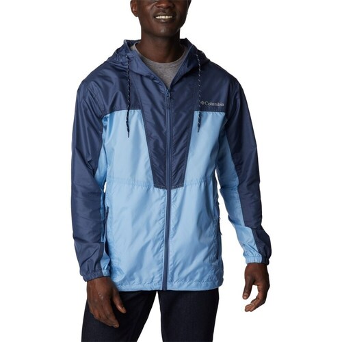 Clothing Men Jackets Columbia Trail Traveler Navy blue, Blue