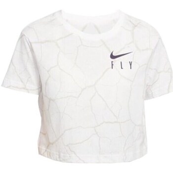 Clothing Women Short-sleeved t-shirts Nike Basketball Cropped Top Shirt Wmns White
