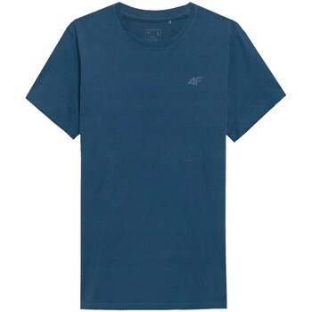 Clothing Men Short-sleeved t-shirts 4F SS23TTSHM536DENIM Blue