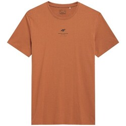 Clothing Men Short-sleeved t-shirts 4F SS23TTSHM363BRZ Orange