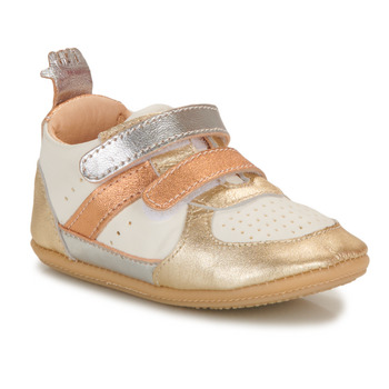 Shoes Girl Low top trainers Easy Peasy MY PRE BASKET VELCRO Gold