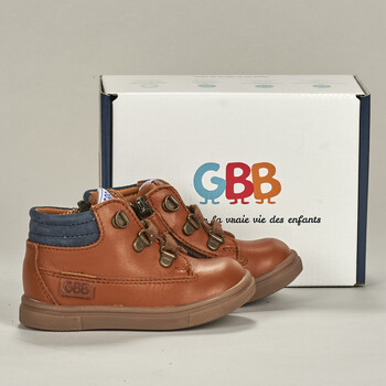 Shoes Boy Hi top trainers GBB GERVAIS Brown