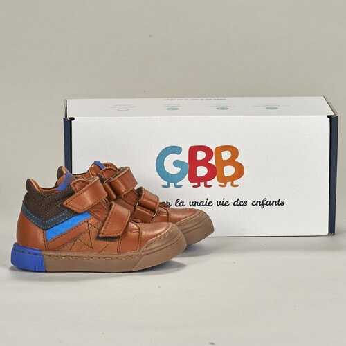 Shoes Boy Hi top trainers GBB VALAIRE Brown