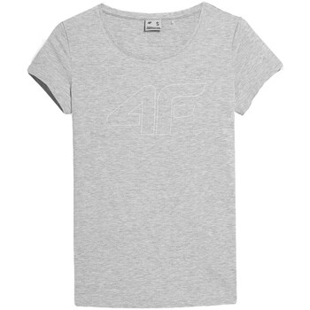 Clothing Women Short-sleeved t-shirts 4F SS23TTSHF583CHODNYJASNYSZARYMELAN Grey