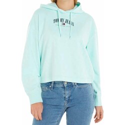 Clothing Women Sweaters Tommy Hilfiger Tommy Jeans Hoodie Green