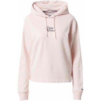 Clothing Women Sweaters Tommy Hilfiger Tommy Jeans Hoodie Pink