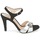 Shoes Women Sandals Unisa WARIAN Black / Silver