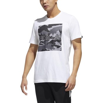 Clothing Men Short-sleeved t-shirts adidas Originals Camo Box White
