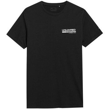 Clothing Men Short-sleeved t-shirts 4F SS23TTSHM307GBOKACZER Black