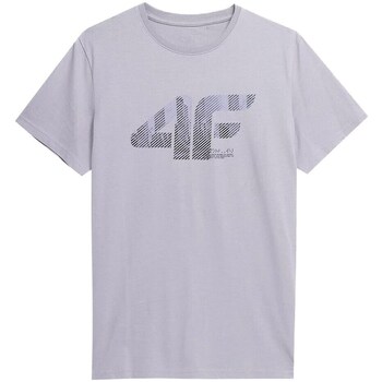 Clothing Men Short-sleeved t-shirts 4F SS23TTSHM309CHODNYJASNYSZARY Grey